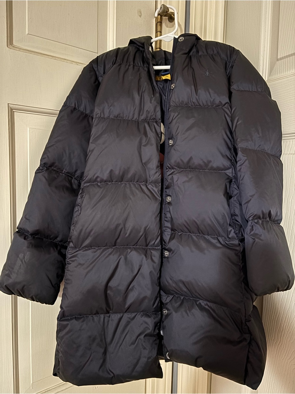 Navy Polo Ralph Lauren Girls size 7 puffer coat